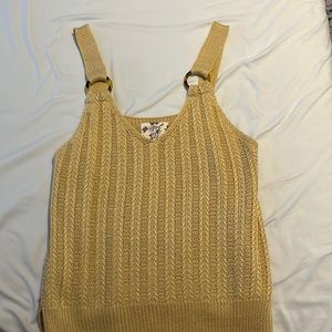 Yellow sweater tank